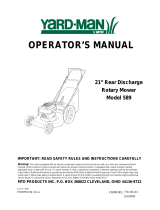 Yard-Man 589 User manual