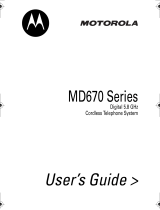 Motorola MD670 Series User manual