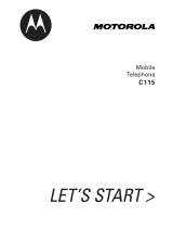 Motorola C115 Owner's manual