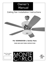 Monte Carlo Fan Company 5EXR60XXD-L Series Owner's manual