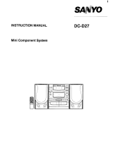 Sanyo DC-D27 User manual