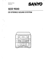 Sanyo GCD 1500 User manual