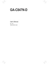 Gigabyte GA-C847N-D User manual