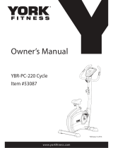 York Fitness YBR-PC-220 Cycle Owner's manual