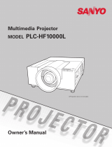 Sanyo PLC-HF10000L - 10000 Lumens Owner's manual