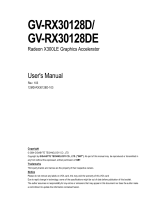 Gigabyte GV-RX30128D User manual