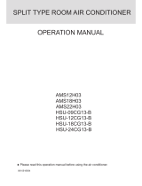 Haier AMS12H03 Operating instructions