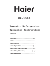 Haier HR-138A Operation Instructions Manual