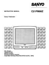 Sanyo C21PM86Z User manual