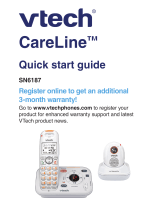 VTech SN6127-2 CareLine Quick start guide
