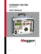 Megger SVERKER 780 User manual