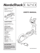 NordicTrack E 12.0 Elliptical User manual