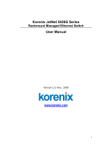 Korenix JetNet 5428G-DC User manual