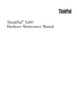 Lenovo ThinkPad X200 7458 Hardware Maintenance Manual