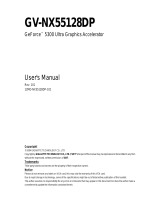 Gigabyte GV-NX55128DP User manual