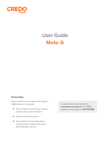 Motorola Credo mobile Moto G User manual
