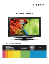 Polaroid 42" 1080P FULL HD LCD TV User manual