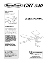 NordicTrack GRT 340 User manual