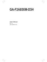 Gigabyte GA-F2A85XM-D3H User manual