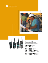 Motorola HT750 - UHF/VHF/Low Band - Radio Quick start guide