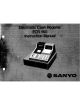 Sanyo ECR 160 User manual