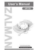 ZALMAN VF770 User manual