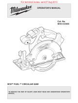 Milwaukee M18 CCS55 User manual