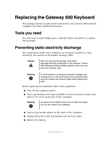 Gateway 600 User manual