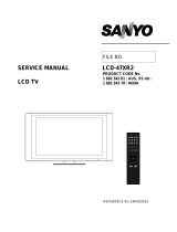 Sanyo LCD-47XR2 User manual
