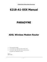 Paradyne MSQ6218-A1 User manual