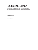 Gigabyte GA-G41M-COMBO User manual