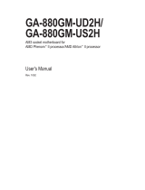 Gigabyte GA-880GM-UD2H User manual