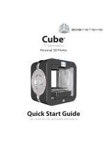 3D Systems CUBE Quick start guide