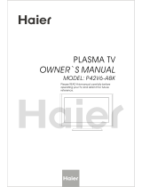 Haier P42V6-A8K Owner's manual