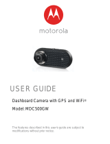 Motorola MDC500GW User manual