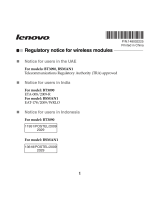 Lenovo IdeaPad S10-3c Important information