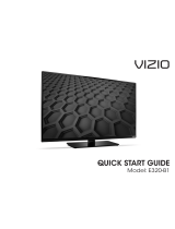 Vizio E320-B1 Quick start guide