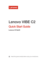 Lenovo Vibe C2 Quick start guide