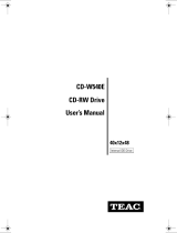 TEAC CD-W540E User manual