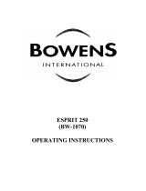 Bowens ESPRIT 250 Operating Instructions Manual