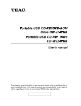 TEAC DW-CD224PU User manual