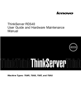 Lenovo ThinkServer RD540 70AU User Manual And Hardware Maintenance Manual