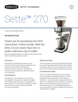 Baratza Sette 270 Owner's manual