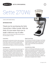 Baratza Sette 270Wi Owner's manual