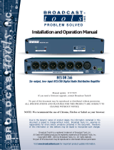 Broadcast Tools AES DA 2x6 Owner's manual
