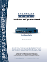 Broadcast Tools FlexPhones Master Owner's manual