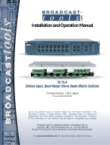 Broadcast Tools SS 16.4 Owner's manual