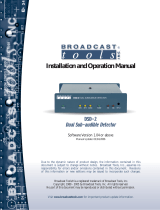 Broadcast Tools DSD-2 Owner's manual