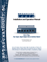 Broadcast Tools SS 4.1 III Owner's manual