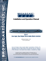 Broadcast Tools SS 4.2 Owner's manual